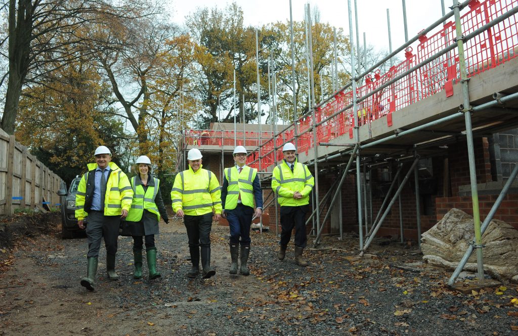 l-r Gurvinder Kehel (Higgs), Claire Hamlin (Higgs), Carl Tatton (Tatton Hall Homes), Geoff Kettle (Higgs), Richard Carroll (Tatton Hall Homes)