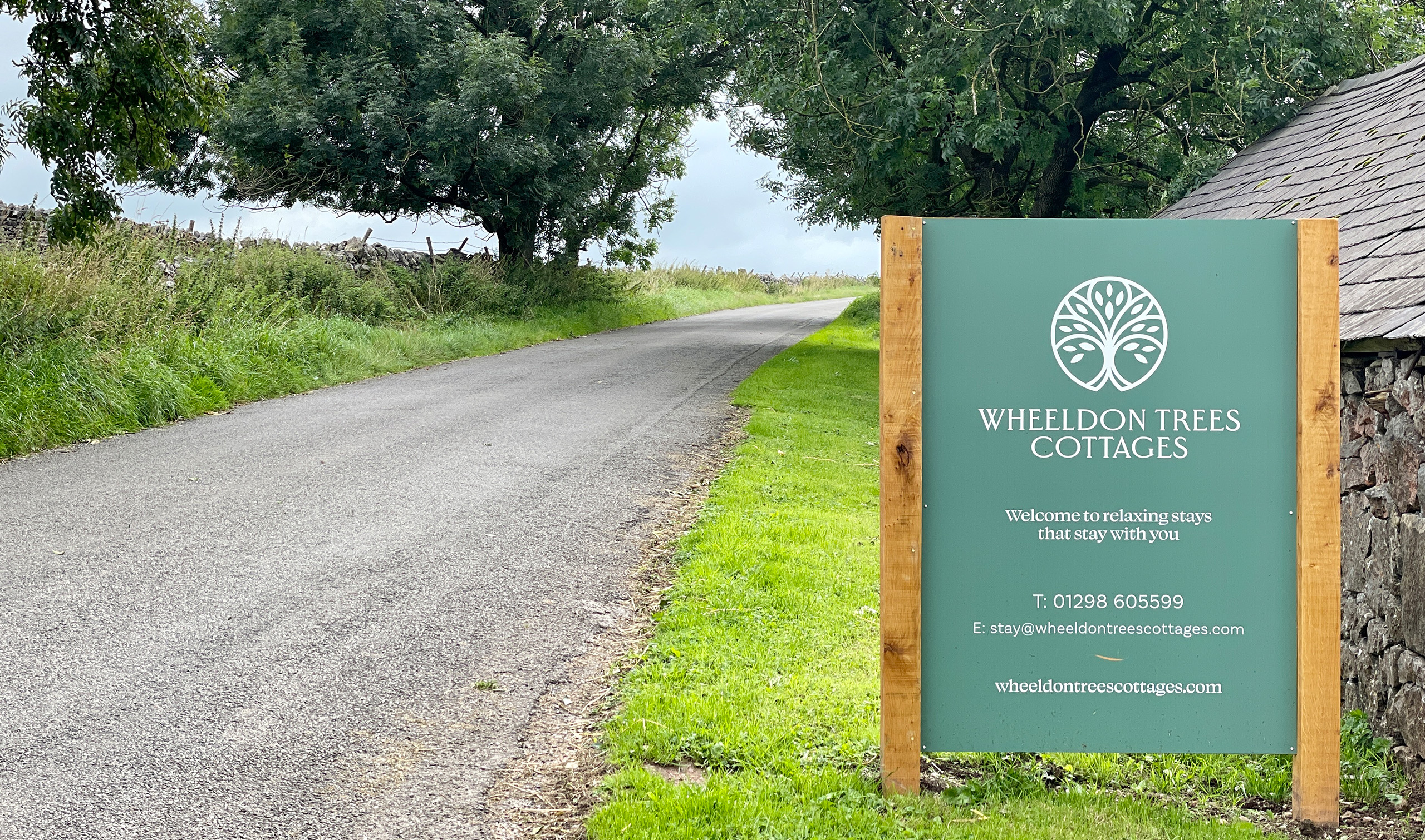 Wheeldon Trees Cottages entrance