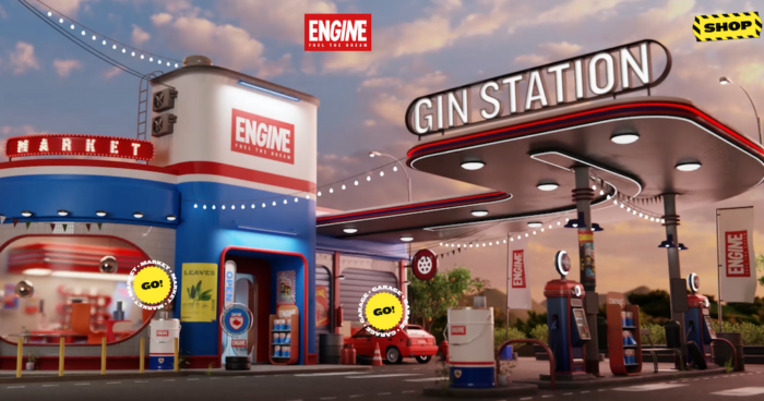 Engine Gin website home page